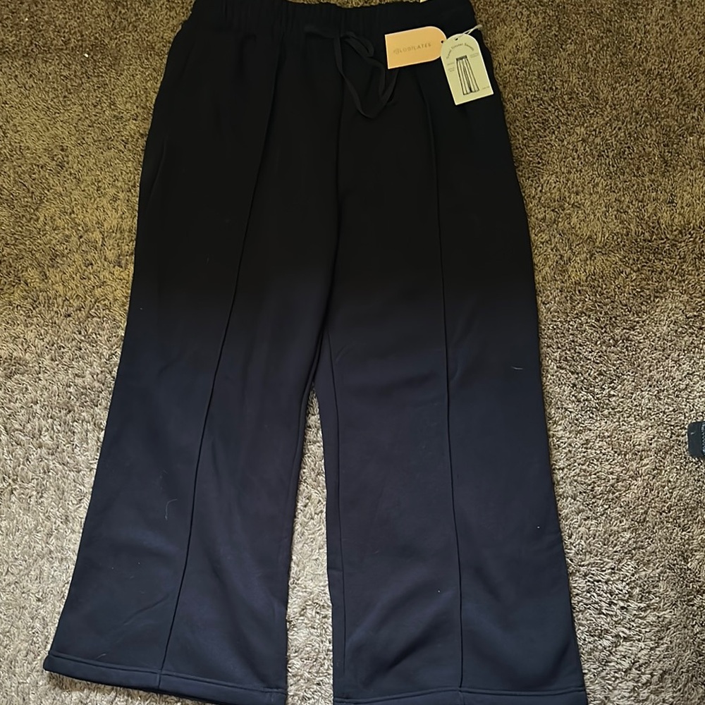 Black Joggers with Soft Fabric and Elastic Waistband